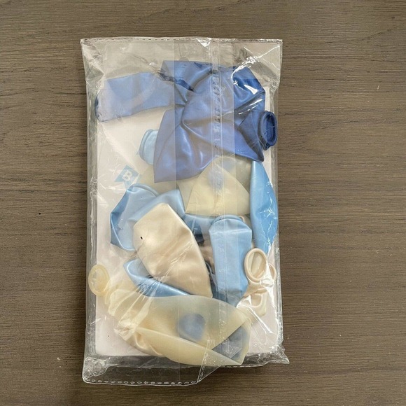 Boys Happy Birthday Banner Latex Balloons Party Supplies Decorations Blue White - Picture 2 of 2